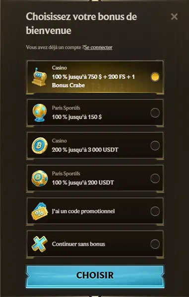 Realz Casino inscription