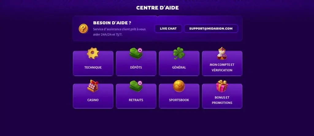 Centre d'aide Midarion