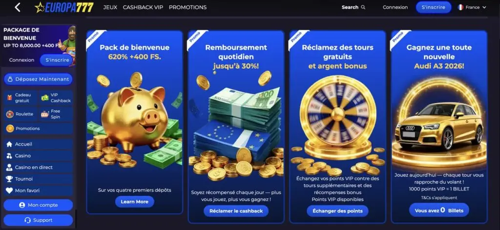 Promos Europa777 Casino