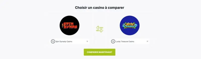 Comparateur casino