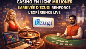 Casino en ligne Millioner : l’arrivée d’Ezugi renforce l’expérience live
