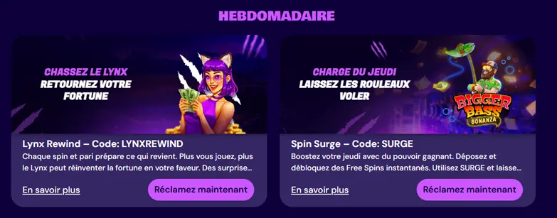 Code promo SpinLynx