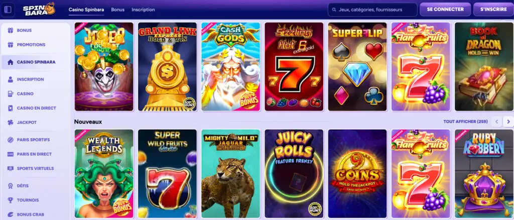 Spinbara avis de casino