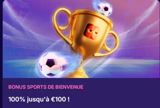 Bonus de bienvenue sport Blindluck
