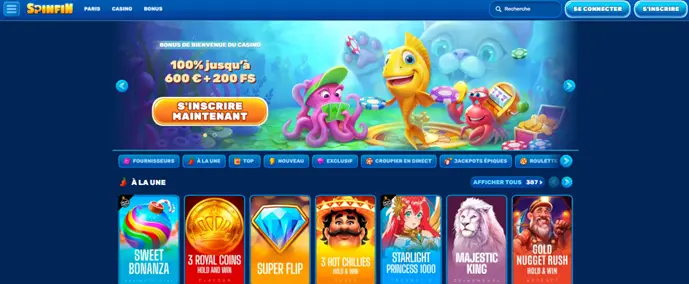 SpinFin casino avis