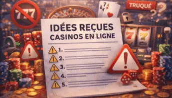 Top 5 des idées reçues sur les casinos en ligne : mythes et réalités pour les joueurs