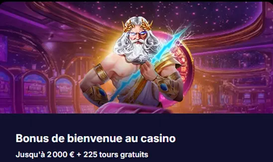 Bonus de bienvenue NV Casino