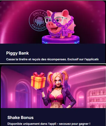 Bonus exclusifs NV Casino